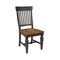 International Concepts Round Round 42 in. Dual Drop Leaf Dining Table with 2 Slatback Chairs in Hickory/Washed Coal, Wood K45-42DPT-27B-C65-2 - alternate 7